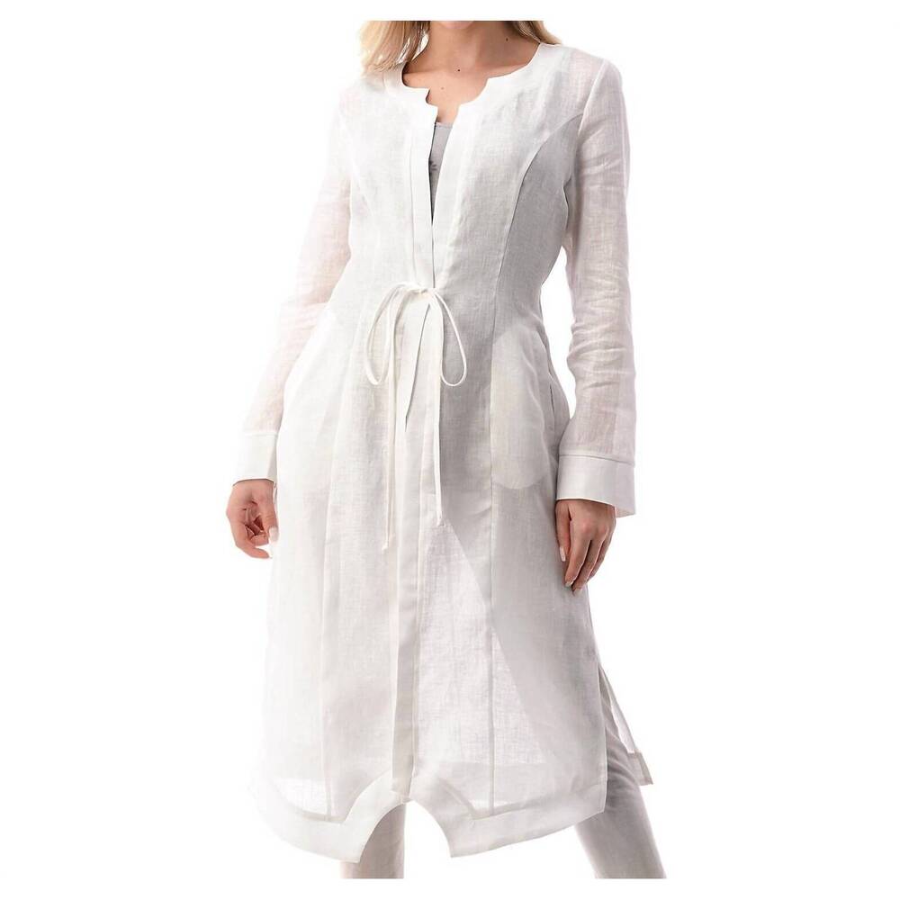 NEW ONE ESSENCE ariana arch detail duster in white